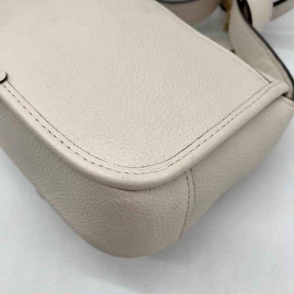 Coach White Pebbled Leather Tabby Messenger 19 Crossbody CJ846 - Picture 8 of 11